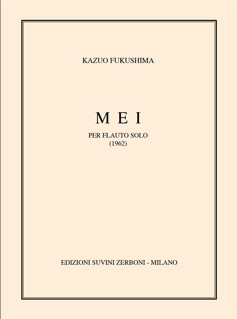 Mei (1962) Per Flauto Solo (4'30)